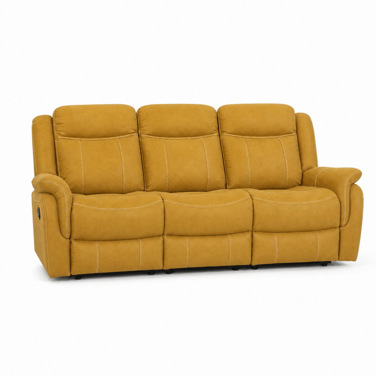 Nomad Recliner 3 seater yellow 02 white