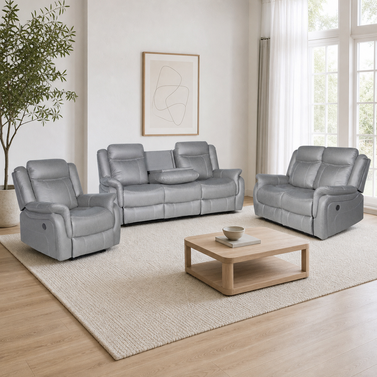 Nomad Recliner complete configuration from an alternate angle
