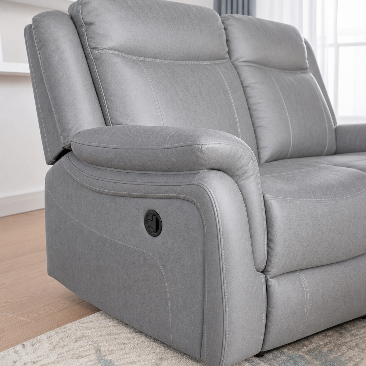 Nomad Recliner upholstery and reclining detail