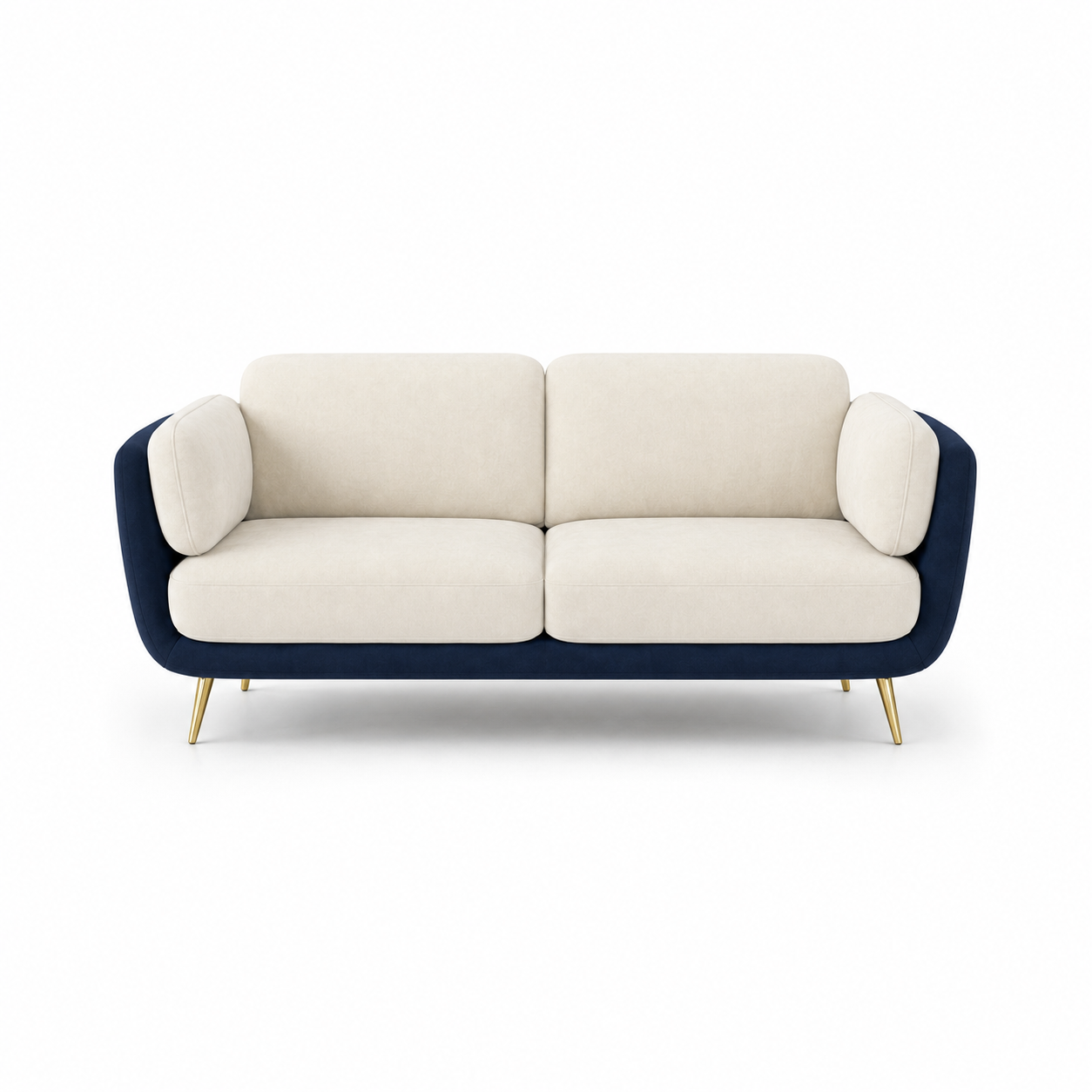 Nook 3+2+1 Sofa Set, 2 seater, blue, studio view