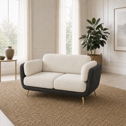 Nook 3+2+1 Sofa Set, 2 seater, grey, room view