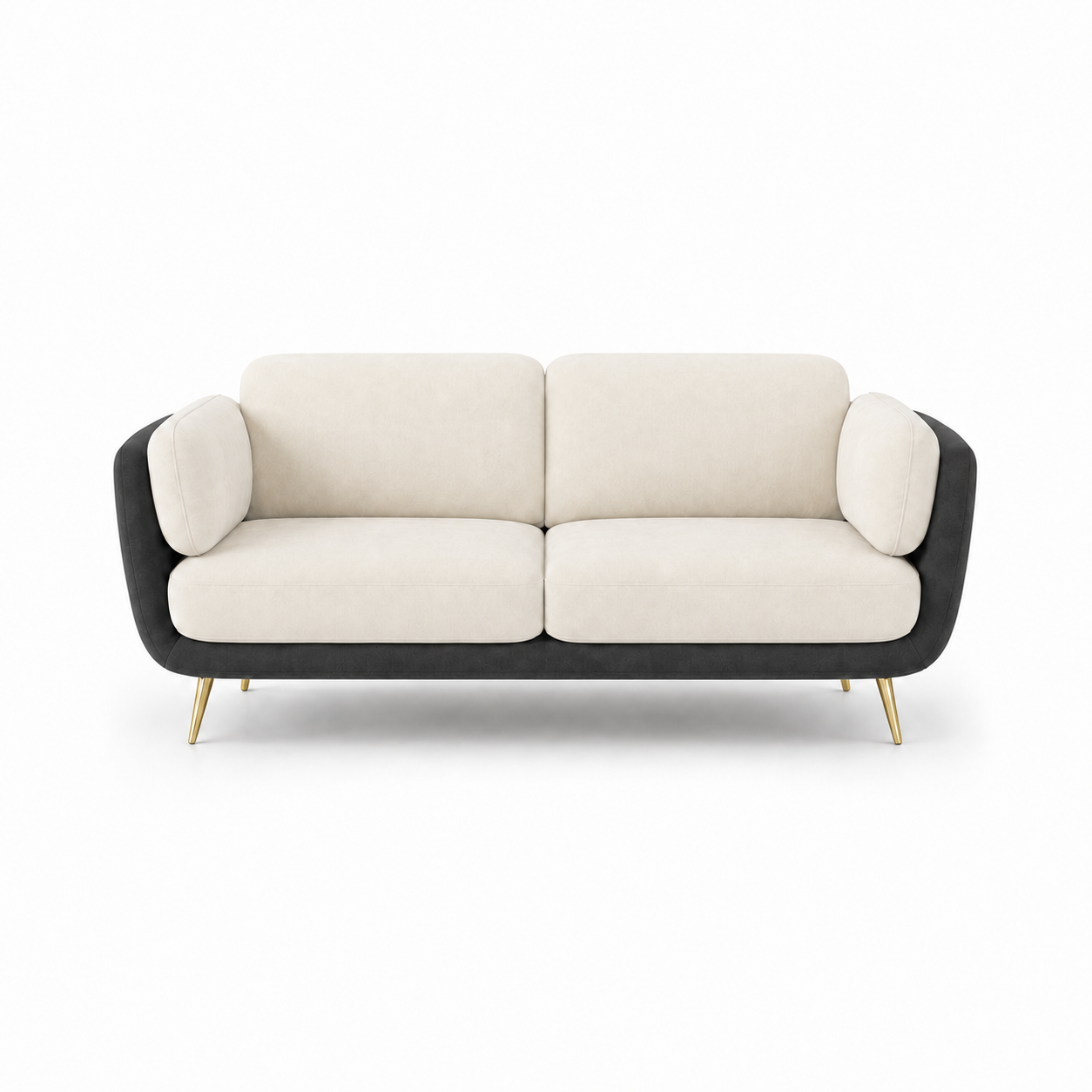 Nook 3+2+1 Sofa Set, 2 seater, grey, studio view