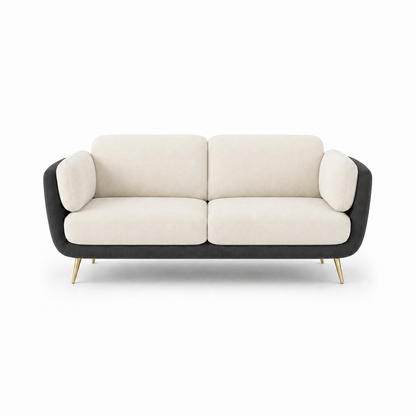 Nook 3+2+1 Sofa Set, 2 seater, grey, studio view