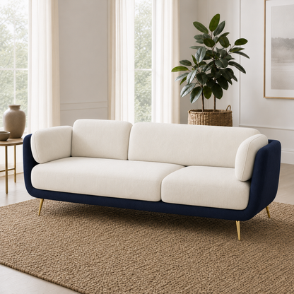 Nook 3+2+1 Sofa Set, 3 seater, blue, room view