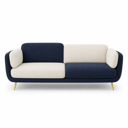 Nook 3+2+1 Sofa Set, 3 seater, blue, studio view