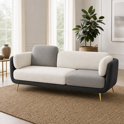 Close view of Nook - 3+2+1 Sofa Set upholstery and construction