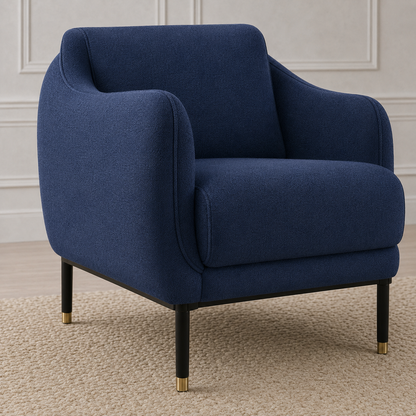Onyx 3+2+1 Sofa Set, 1 seater, blue, detail view