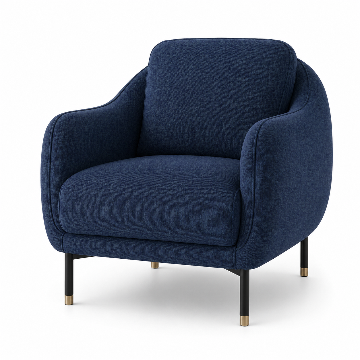 Onyx 3+2+1 Sofa Set, 1 seater, blue, studio view