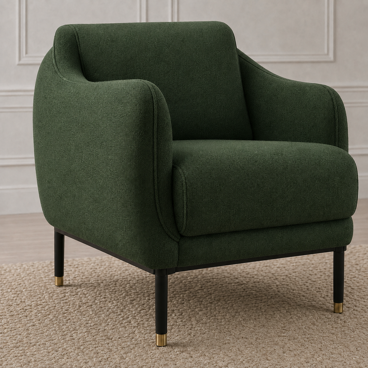 Onyx 3+2+1 Sofa Set, 1 seater, green, detail view