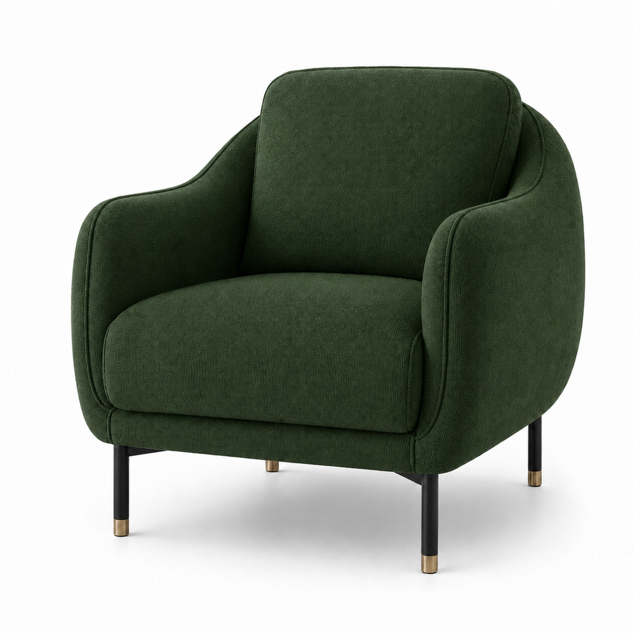 Onyx 3+2+1 Sofa Set, 1 seater, green, studio view