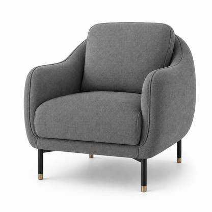 Onyx 3+2+1 Sofa Set, 1 seater, grey, studio view