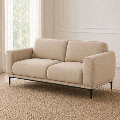 Onyx 3+2+1 Sofa Set, 2 seater, beige, detail view