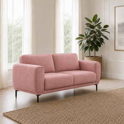 Onyx 3+2+1 Sofa Set, 2 seater, pink, room view