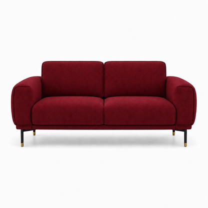 Onyx 3+2+1 Sofa Set, 2 seater, red, studio view