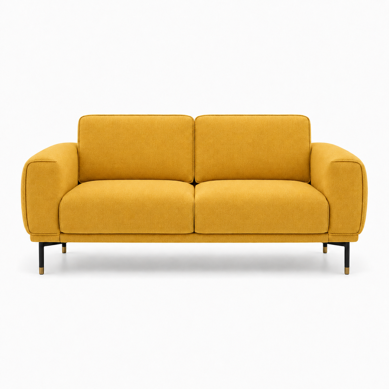 Onyx 3+2+1 Sofa Set, 2 seater, yellow, studio view