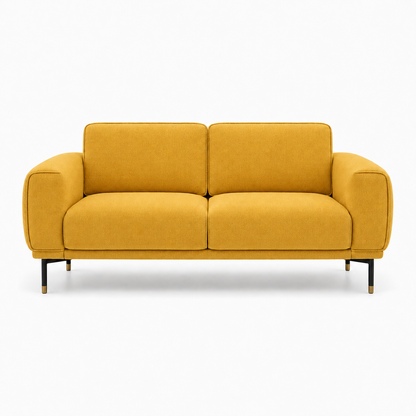 Onyx 3+2+1 Sofa Set, 2 seater, yellow, studio view