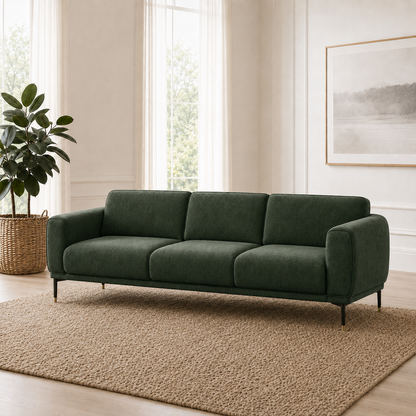 Onyx 3+2+1 Sofa Set, 3 seater, green, room view