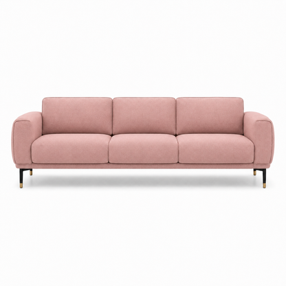 Onyx 3+2+1 Sofa Set, 3 seater, pink, studio view