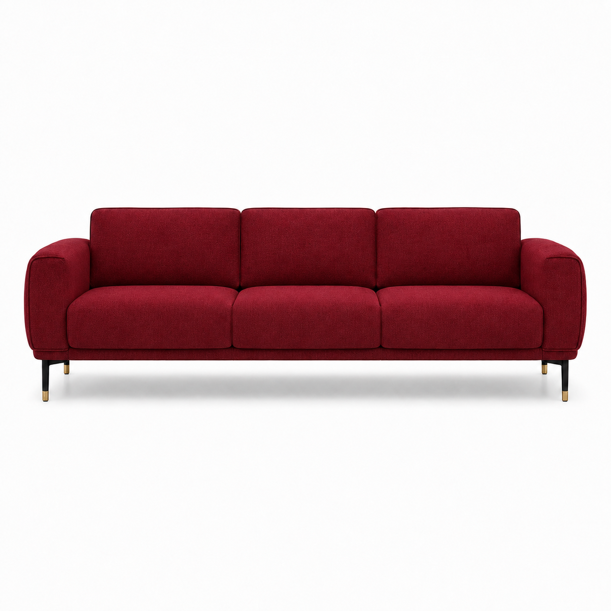 Onyx 3+2+1 Sofa Set, 3 seater, red, studio view