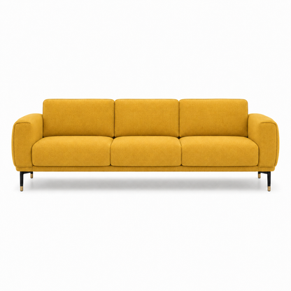 Onyx 3+2+1 Sofa Set, 3 seater, yellow, studio view