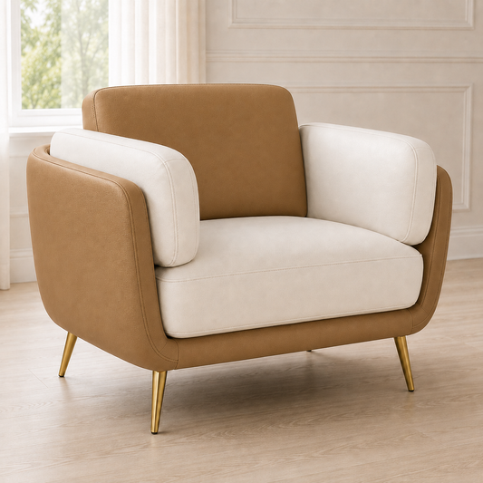 Orbit 3+2+1 Sofa Set, 1 seater, beige, detail view