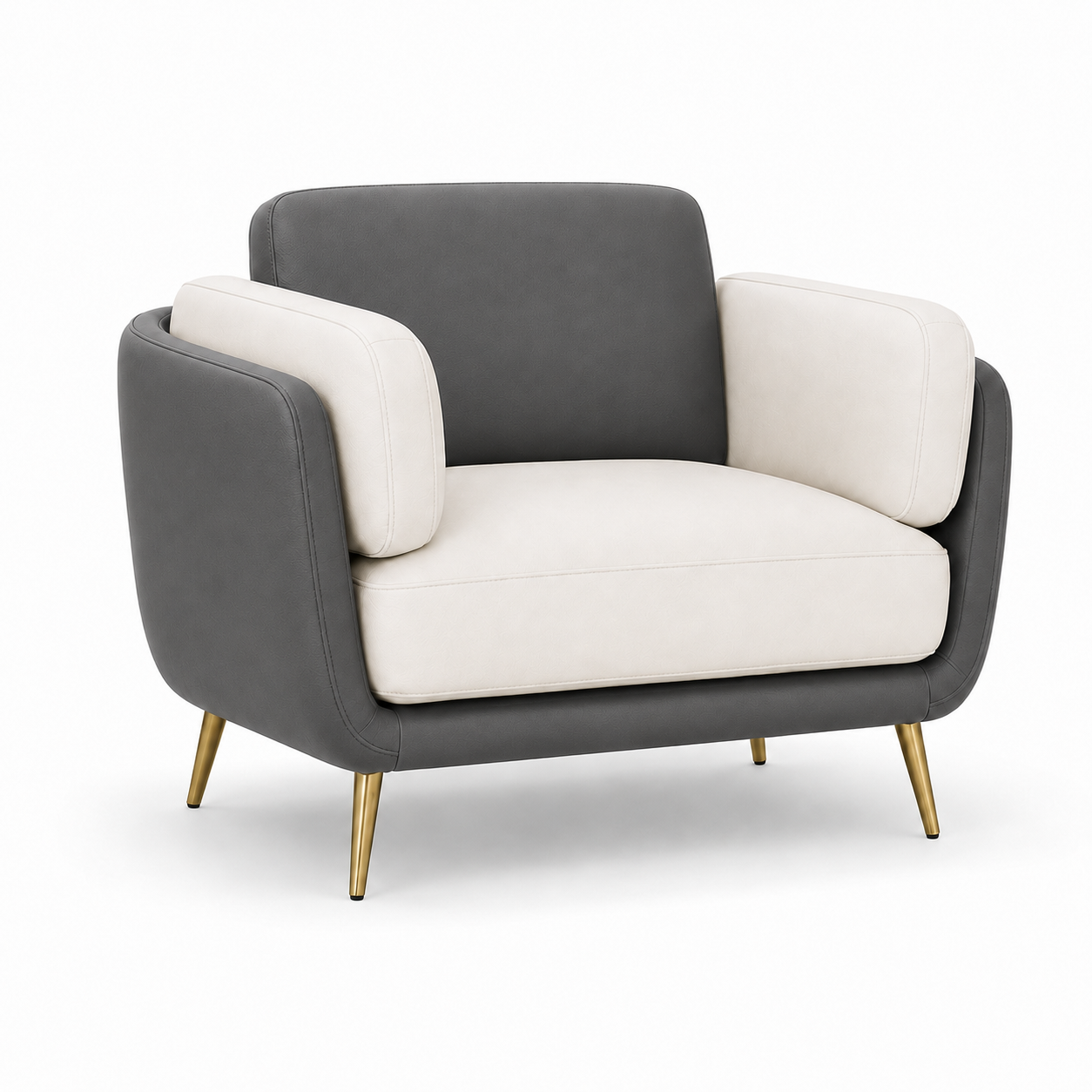 Orbit 3+2+1 Sofa Set, 1 seater, grey, studio view