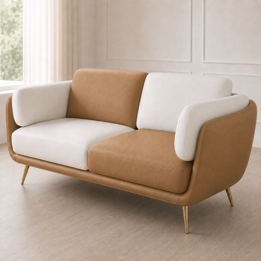 Orbit 3+2+1 Sofa Set, 2 seater, beige, detail view