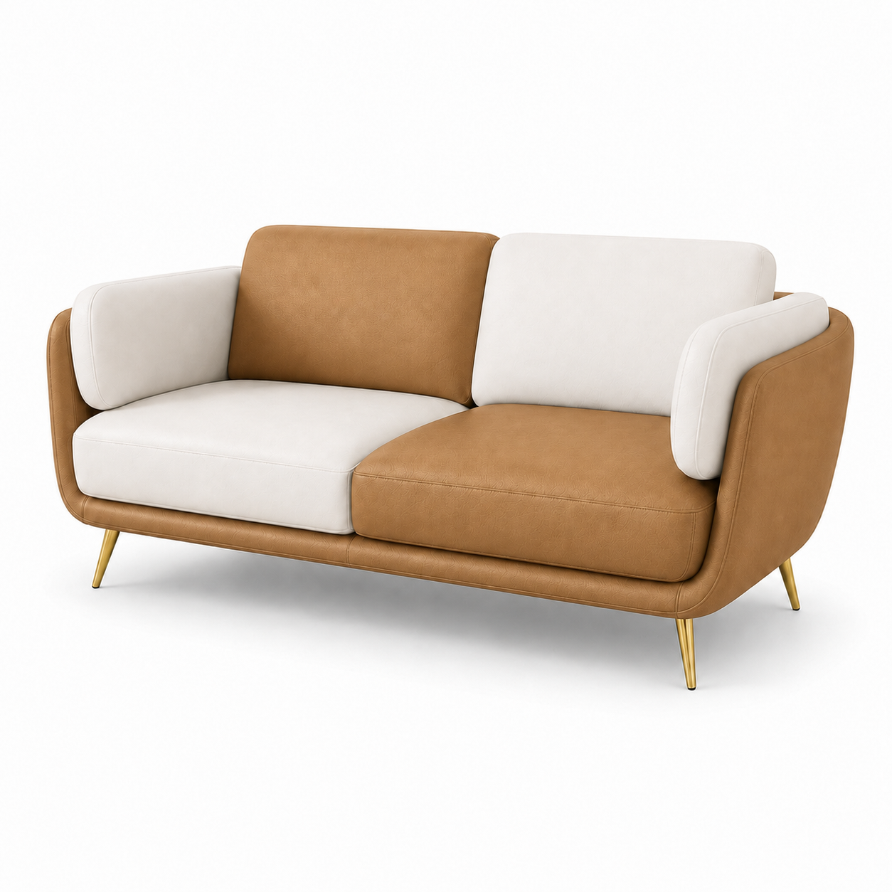 Orbit 3+2+1 Sofa Set, 2 seater, beige, studio view