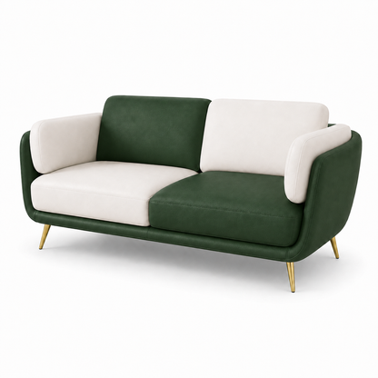 Orbit 3+2+1 Sofa Set, 2 seater, green, studio view