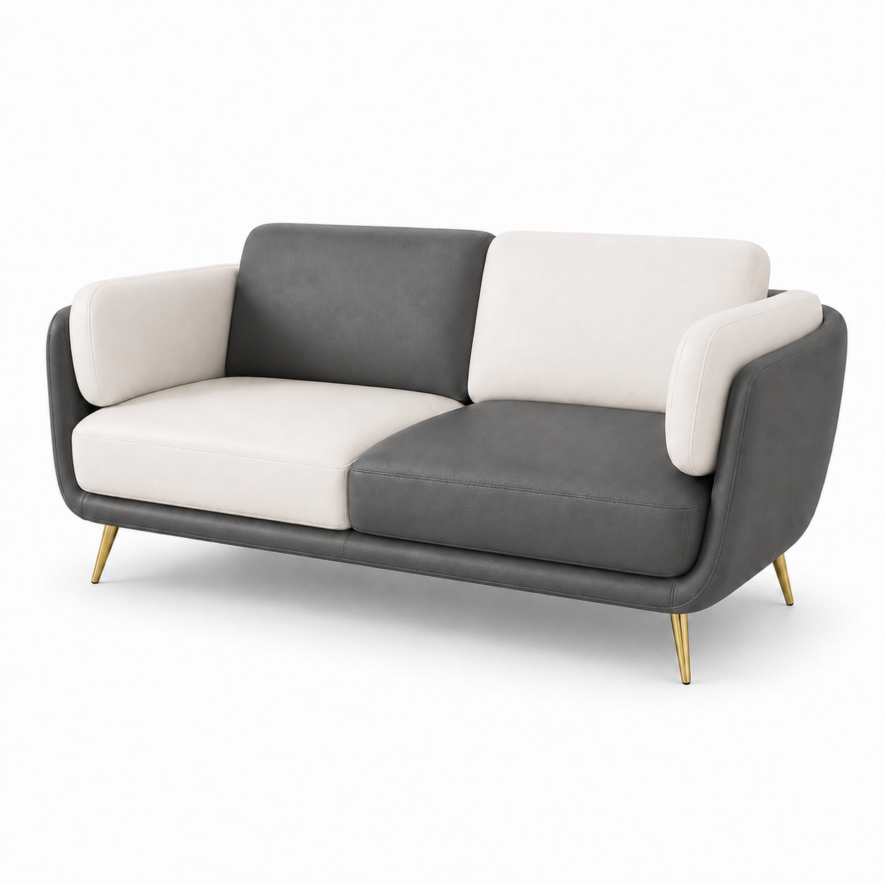 Orbit 3+2+1 Sofa Set, 2 seater, grey, studio view