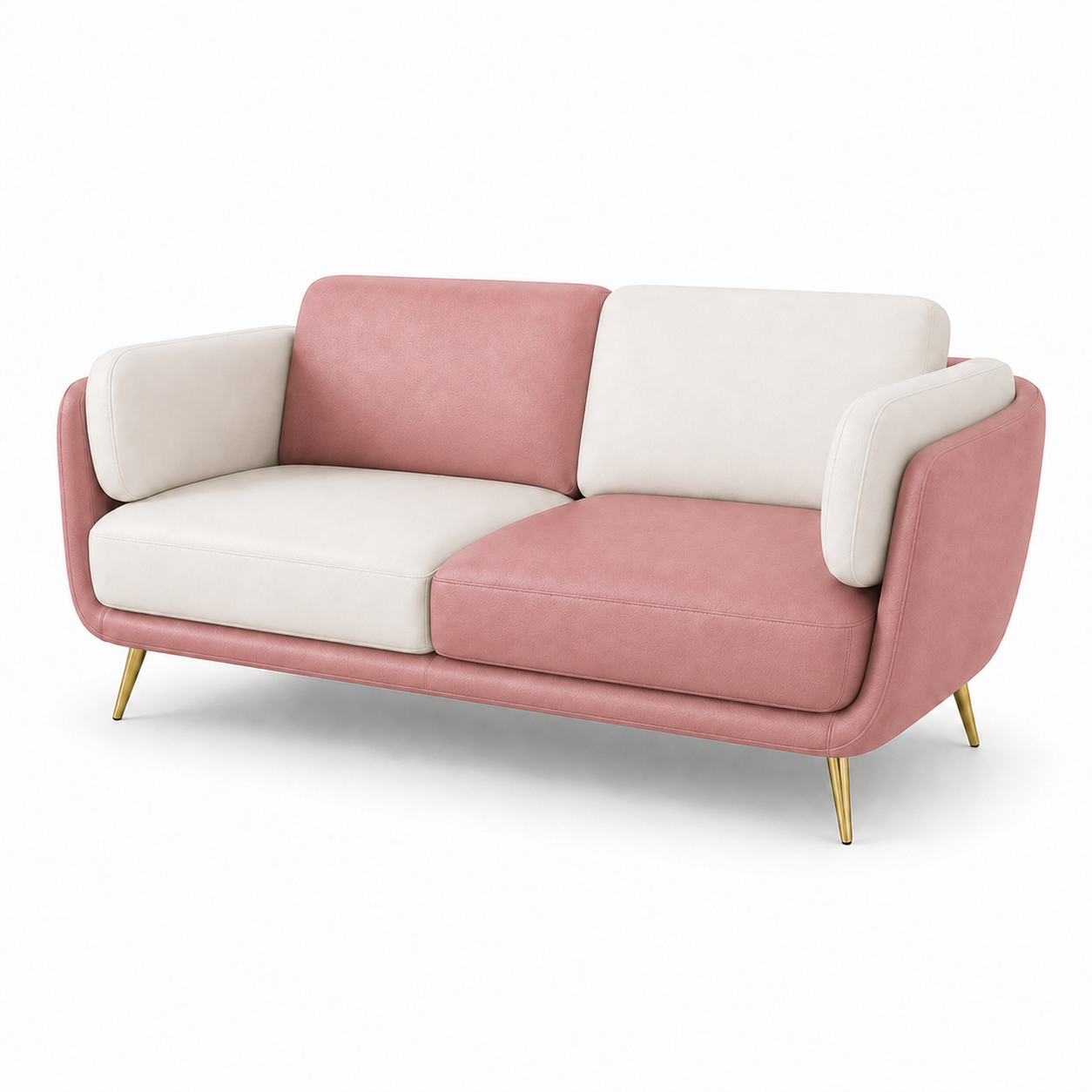 Orbit 3+2+1 Sofa Set, 2 seater, pink, studio view