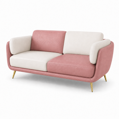 Orbit 3+2+1 Sofa Set, 2 seater, pink, studio view