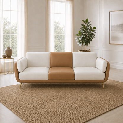 Orbit 3+2+1 Sofa Set, 3 seater, beige, room view