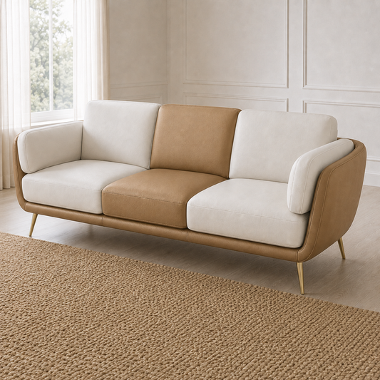 Orbit 3+2+1 Sofa Set, 3 seater, beige, detail view