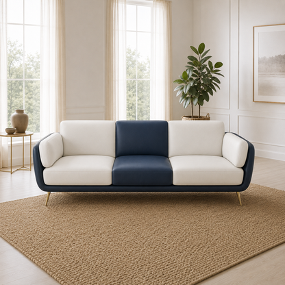 Orbit 3+2+1 Sofa Set, 3 seater, blue, room view