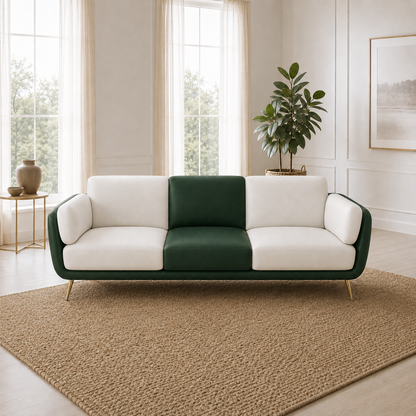 Orbit 3+2+1 Sofa Set, 3 seater, green, room view
