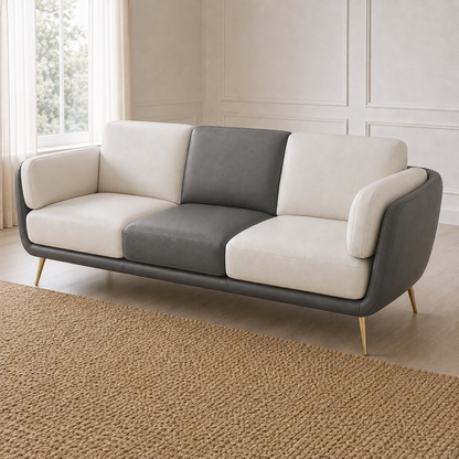 Orbit 3+2+1 Sofa Set, 3 seater, grey, detail view