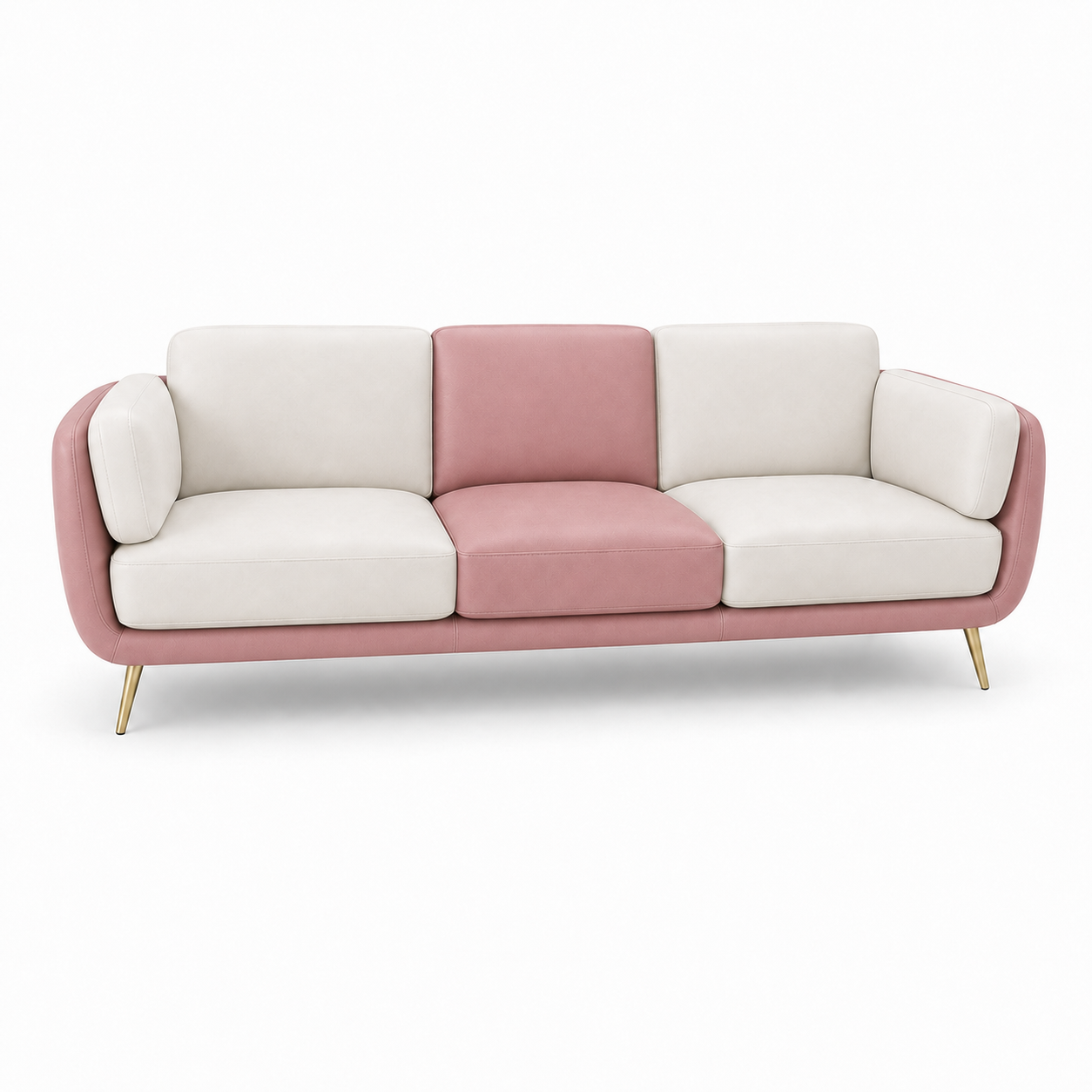 Orbit 3+2+1 Sofa Set, 3 seater, pink, studio view