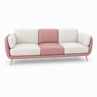 Orbit 3+2+1 Sofa Set, 3 seater, pink, studio view