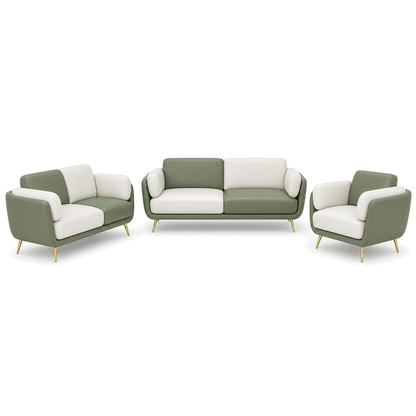 Orbit - 3+2+1 Sofa Set, complete 3+2+1 sofa set front studio view