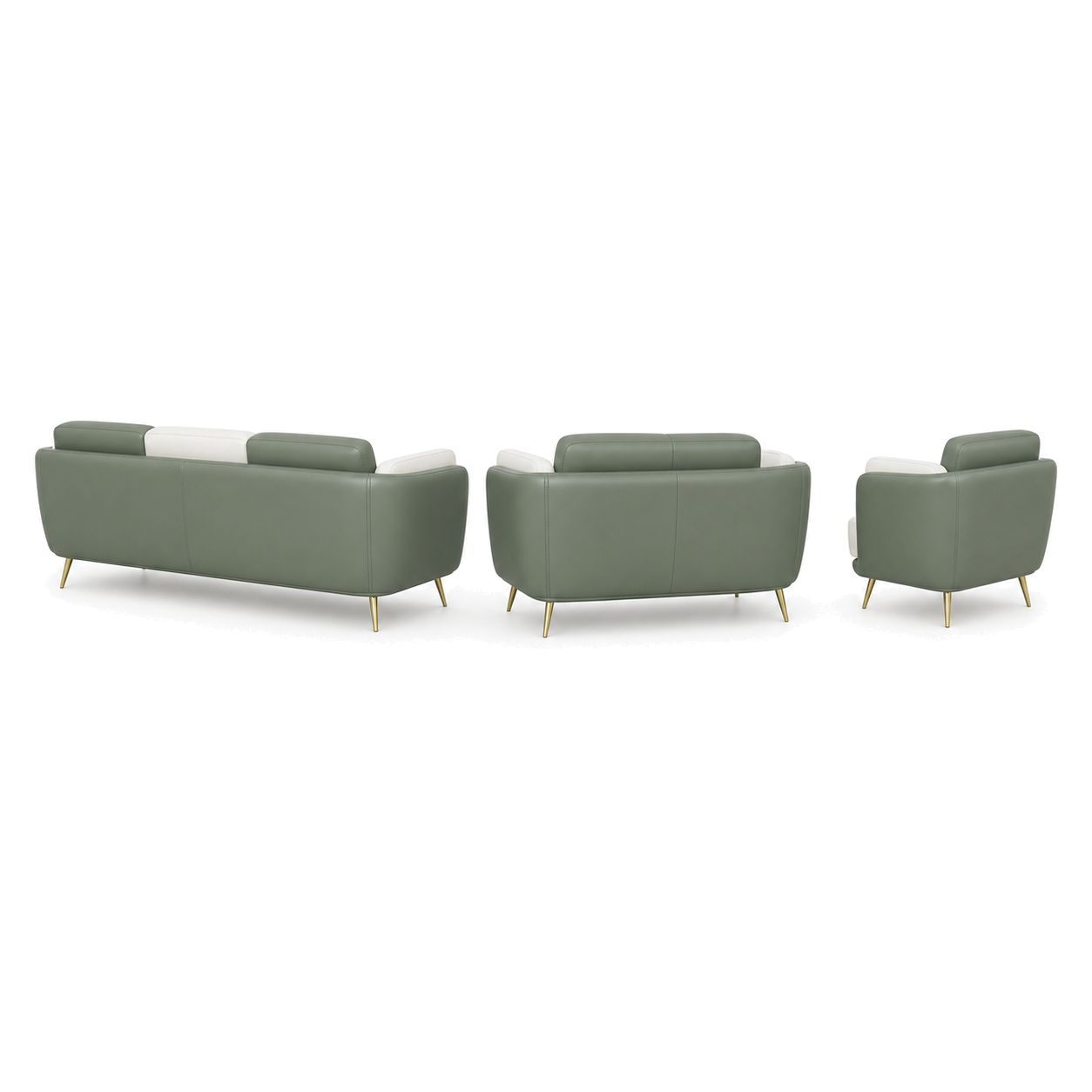 Orbit - 3+2+1 Sofa Set, complete 3+2+1 sofa set side studio view