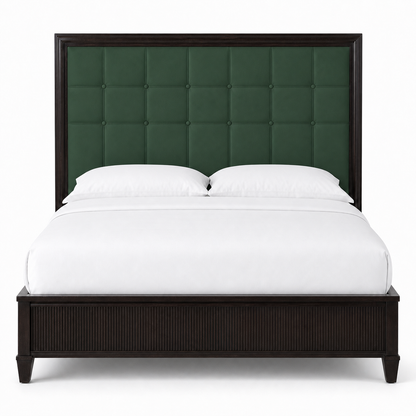 Orson - Bed Green plain white background view