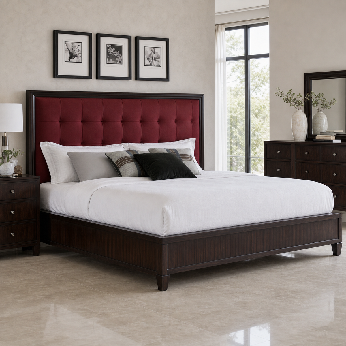 Orson - Bed Red lifestyle view