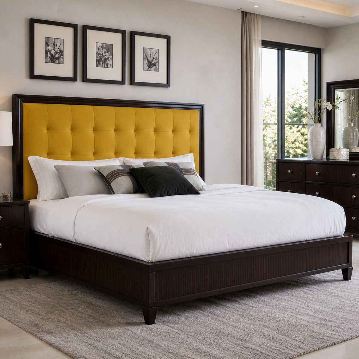 Orson - Bed Yellow lifestyle view