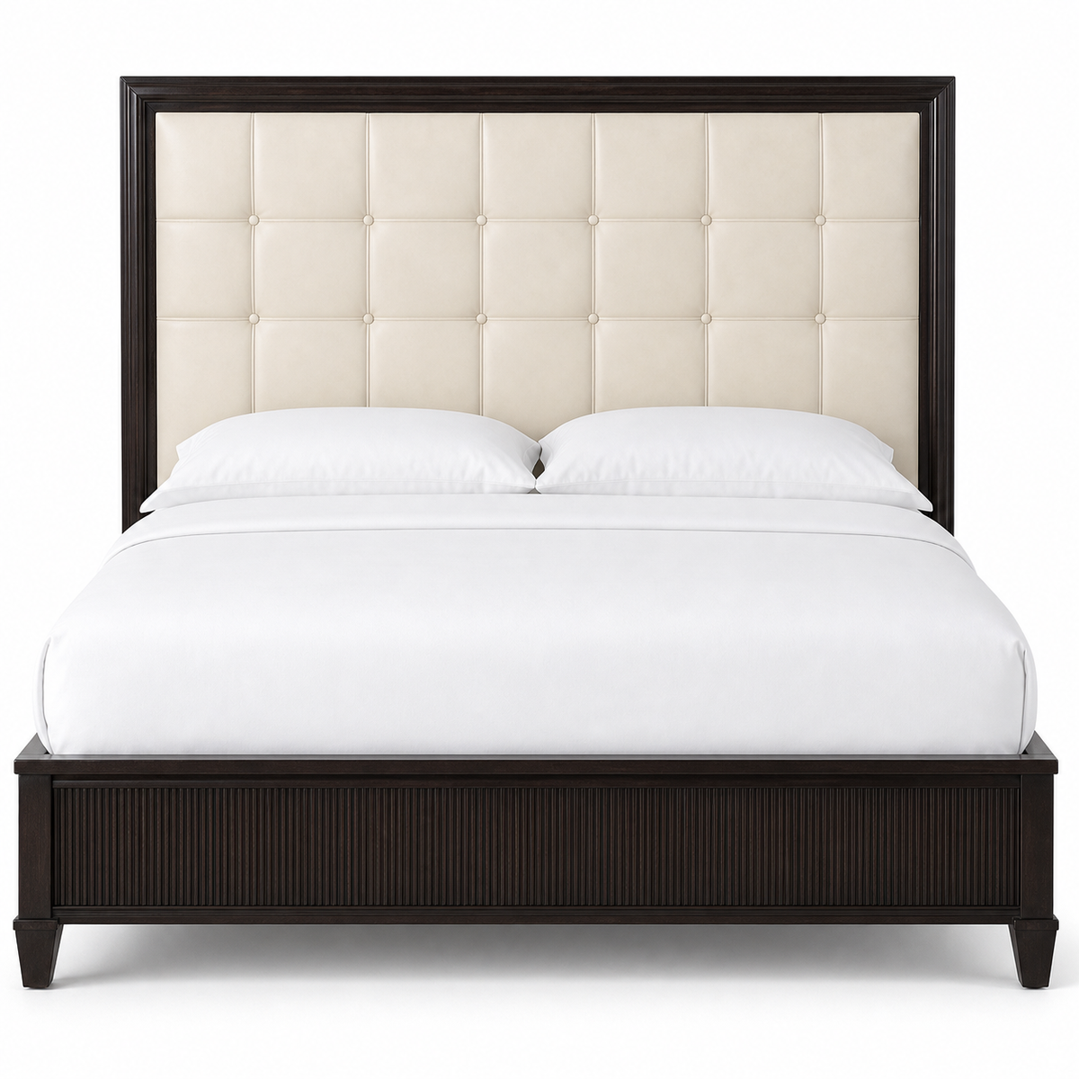 Orson - Bed, complete front three-quarter studio bed view