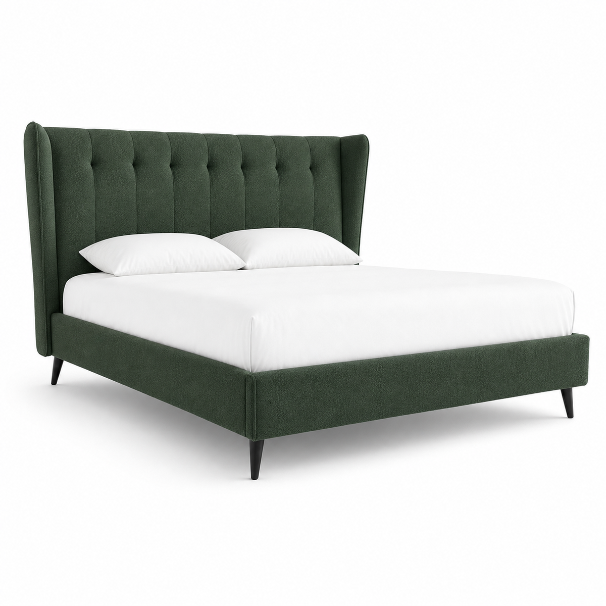 Ovie - Bed Green plain white background view