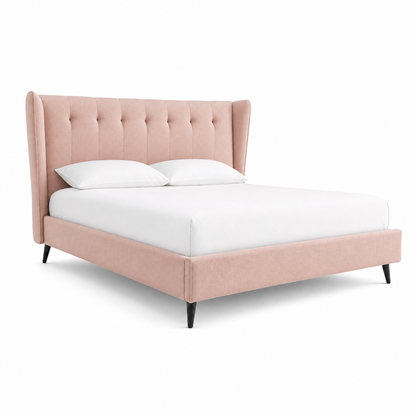 Ovie - Bed Pink plain white background view