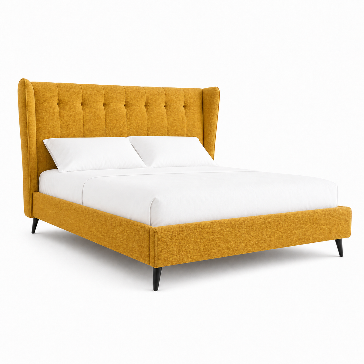 Ovie - Bed Yellow plain white background view