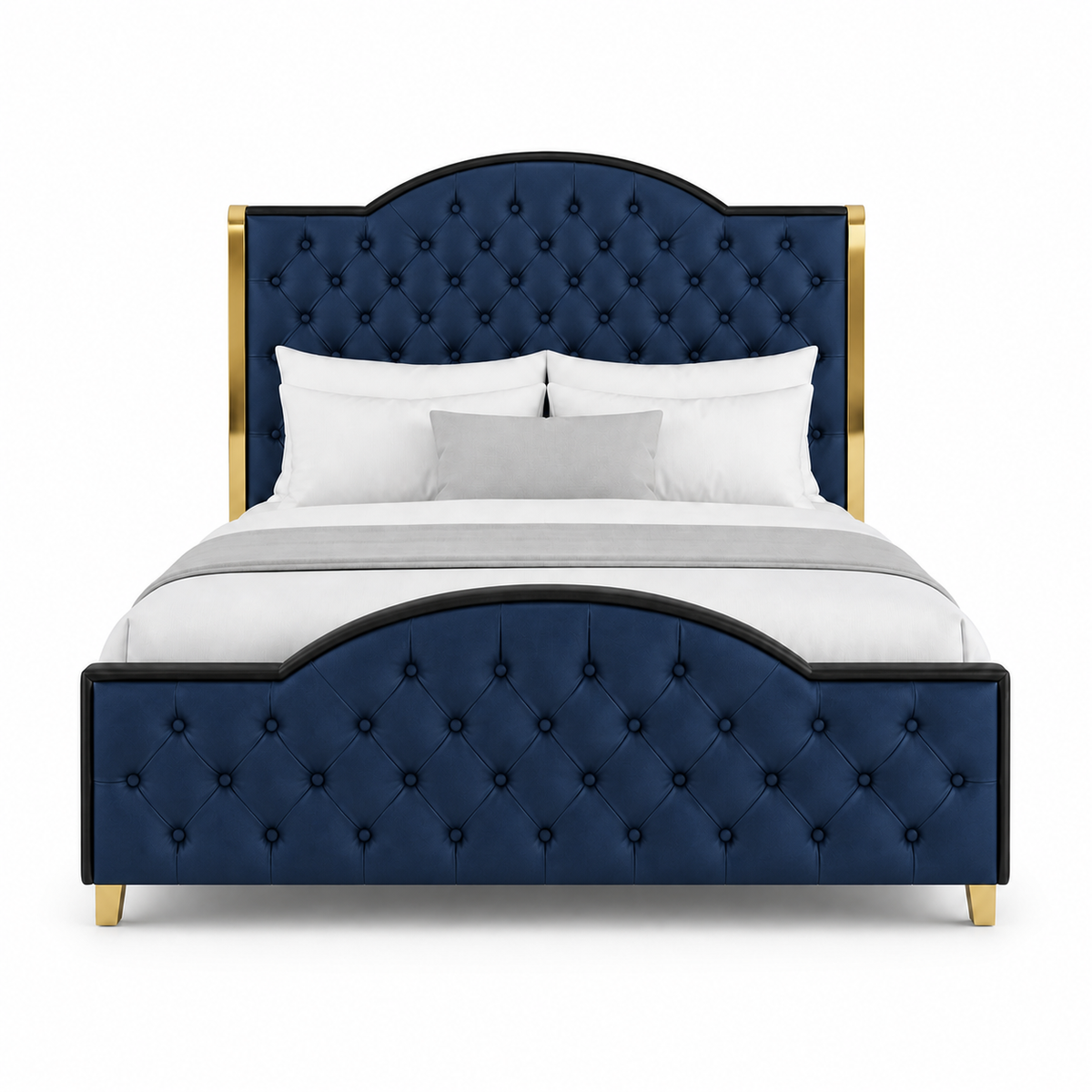 Pace - Bed Blue plain white background view