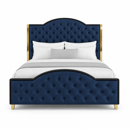 Pace - Bed Blue plain white background view